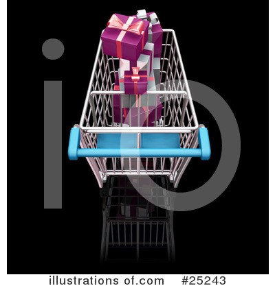 Shopping Cart Clipart #25243 by KJ Pargeter