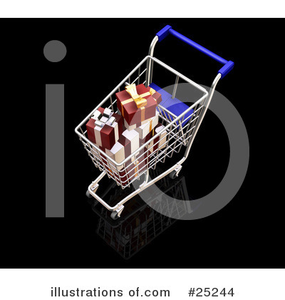 Shopping Cart Clipart #25244 by KJ Pargeter