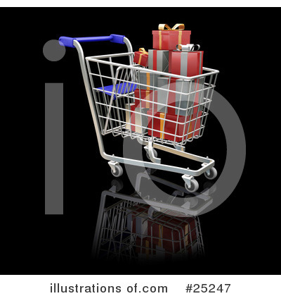 Shopping Cart Clipart #25247 by KJ Pargeter