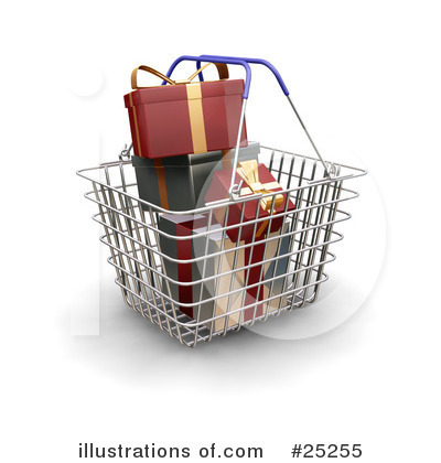 Shopping Basket Clipart #25255 by KJ Pargeter