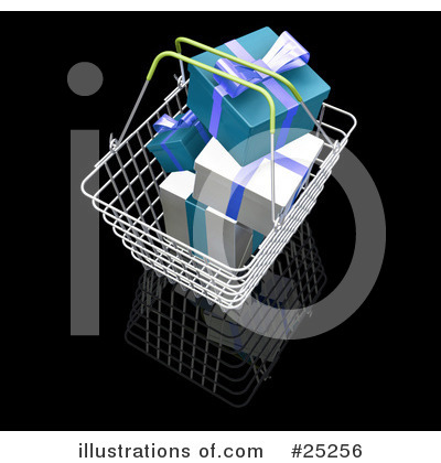 Shopping Basket Clipart #25256 by KJ Pargeter
