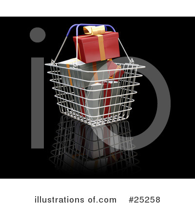 Shopping Basket Clipart #25258 by KJ Pargeter
