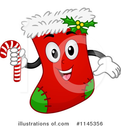 Royalty-Free (RF) Christmas Stocking Clipart Illustration by BNP Design Studio - Stock Sample #1145356