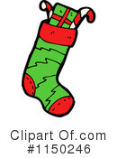 Christmas Stocking Clipart #1150246 by lineartestpilot