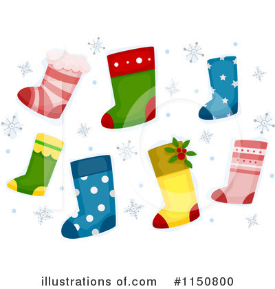 Christmas Stockings Clipart #1150800 by BNP Design Studio