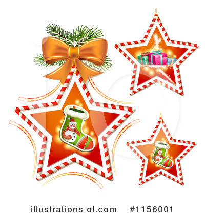 Royalty-Free (RF) Christmas Stocking Clipart Illustration by merlinul - Stock Sample #1156001