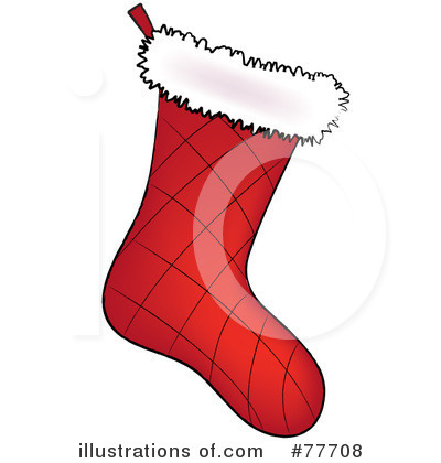 Royalty-Free (RF) Christmas Stocking Clipart Illustration by Pams Clipart - Stock Sample #77708