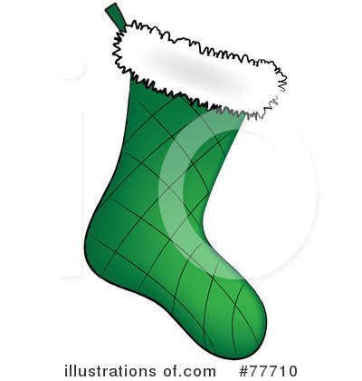 Royalty-Free (RF) Christmas Stocking Clipart Illustration by Pams Clipart - Stock Sample #77710