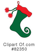 Christmas Stocking Clipart #82350 by Pams Clipart