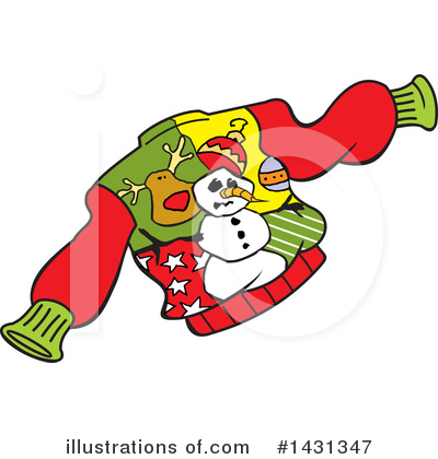 Royalty-Free (RF) Christmas Sweater Clipart Illustration by Johnny Sajem - Stock Sample #1431347