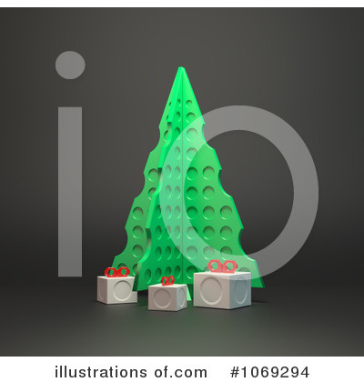 Royalty-Free (RF) Christmas Tree Clipart Illustration by Mopic - Stock Sample #1069294