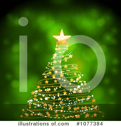 Royalty-Free (RF) Christmas Tree Clipart Illustration by elaineitalia - Stock Sample #1077384
