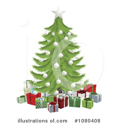 Royalty-Free (RF) Christmas Tree Clipart Illustration by AtStockIllustration - Stock Sample #1080408
