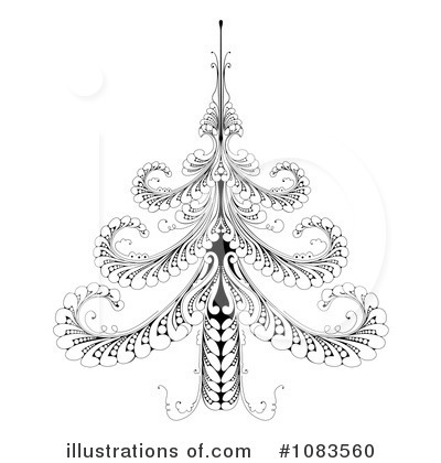 Christmas Trees Clipart #1083560 by AtStockIllustration