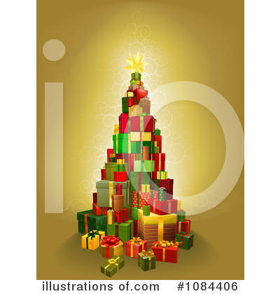 Royalty-Free (RF) Christmas Tree Clipart Illustration by AtStockIllustration - Stock Sample #1084406