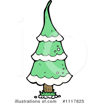 Royalty-Free (RF) Christmas Tree Clipart Illustration by lineartestpilot - Stock Sample #1117825