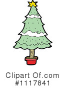 Christmas Tree Clipart #1117841 by lineartestpilot