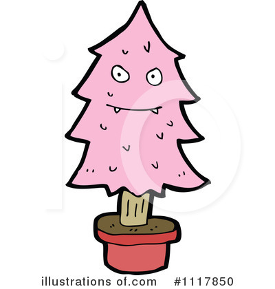 Royalty-Free (RF) Christmas Tree Clipart Illustration by lineartestpilot - Stock Sample #1117850