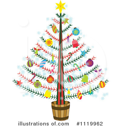 Royalty-Free (RF) Christmas Tree Clipart Illustration by Cherie Reve - Stock Sample #1119962