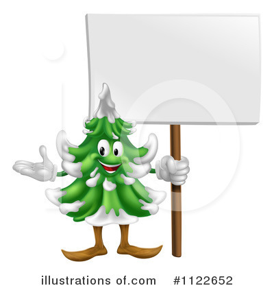 Evergreens Clipart #1122652 by AtStockIllustration