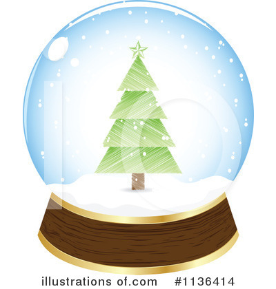 Royalty-Free (RF) Christmas Tree Clipart Illustration by Andrei Marincas - Stock Sample #1136414