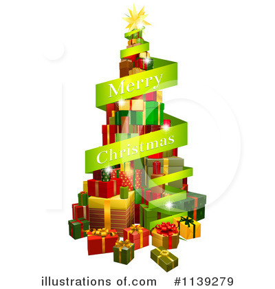 Royalty-Free (RF) Christmas Tree Clipart Illustration by AtStockIllustration - Stock Sample #1139279