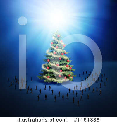 Royalty-Free (RF) Christmas Tree Clipart Illustration by Mopic - Stock Sample #1161338
