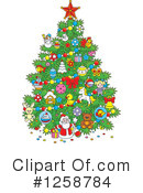 Christmas Tree Clipart #1258784 by Alex Bannykh