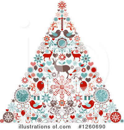 Royalty-Free (RF) Christmas Tree Clipart Illustration by OnFocusMedia - Stock Sample #1260690