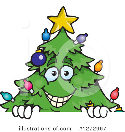Christmas Tree Clipart #1272967 by Dennis Holmes Designs