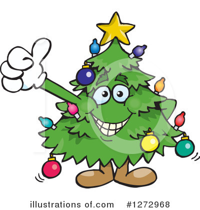 Royalty-Free (RF) Christmas Tree Clipart Illustration by Dennis Holmes Designs - Stock Sample #1272968