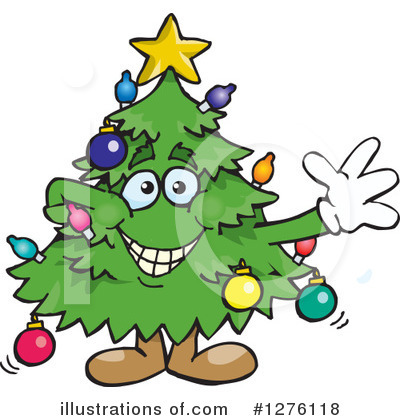 Royalty-Free (RF) Christmas Tree Clipart Illustration by Dennis Holmes Designs - Stock Sample #1276118