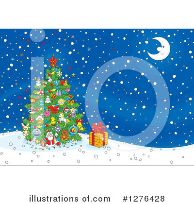Royalty-Free (RF) Christmas Tree Clipart Illustration by Alex Bannykh - Stock Sample #1276428