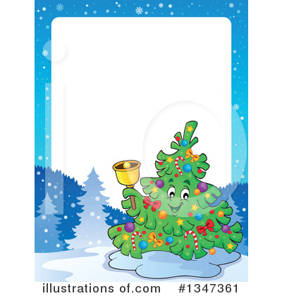 Royalty-Free (RF) Christmas Tree Clipart Illustration by visekart - Stock Sample #1347361