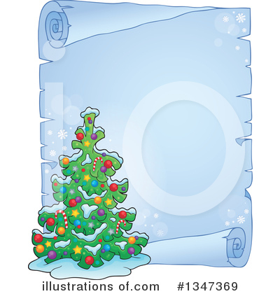 Royalty-Free (RF) Christmas Tree Clipart Illustration by visekart - Stock Sample #1347369