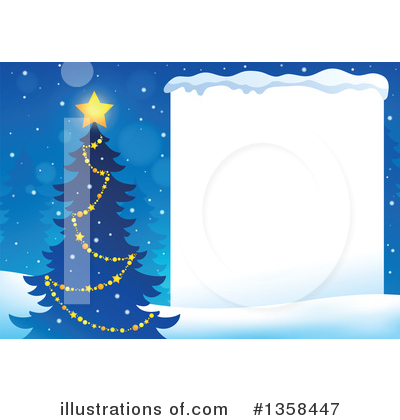 Royalty-Free (RF) Christmas Tree Clipart Illustration by visekart - Stock Sample #1358447