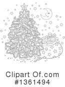 Christmas Tree Clipart #1361494 by Alex Bannykh