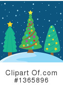 Christmas Tree Clipart #1365896 by visekart