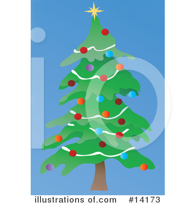 Royalty-Free (RF) Christmas Tree Clipart Illustration by Rasmussen Images - Stock Sample #14173