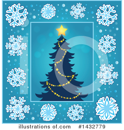 Royalty-Free (RF) Christmas Tree Clipart Illustration by visekart - Stock Sample #1432779