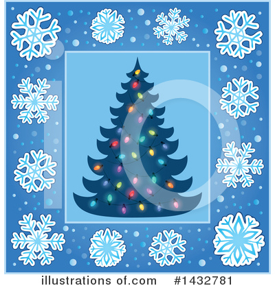 Royalty-Free (RF) Christmas Tree Clipart Illustration by visekart - Stock Sample #1432781