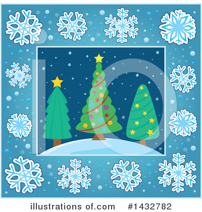 Royalty-Free (RF) Christmas Tree Clipart Illustration by visekart - Stock Sample #1432782