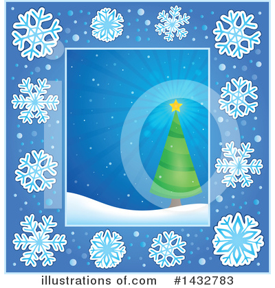 Royalty-Free (RF) Christmas Tree Clipart Illustration by visekart - Stock Sample #1432783