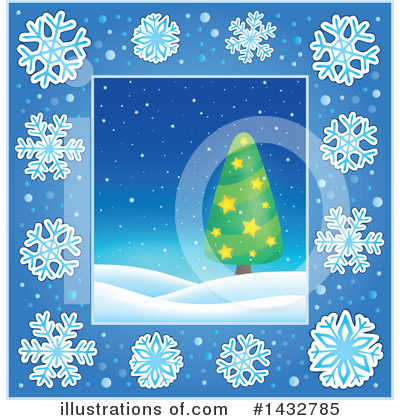 Royalty-Free (RF) Christmas Tree Clipart Illustration by visekart - Stock Sample #1432785