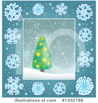 Royalty-Free (RF) Christmas Tree Clipart Illustration by visekart - Stock Sample #1432786