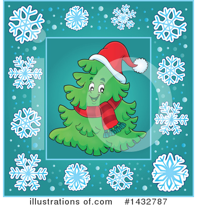 Royalty-Free (RF) Christmas Tree Clipart Illustration by visekart - Stock Sample #1432787