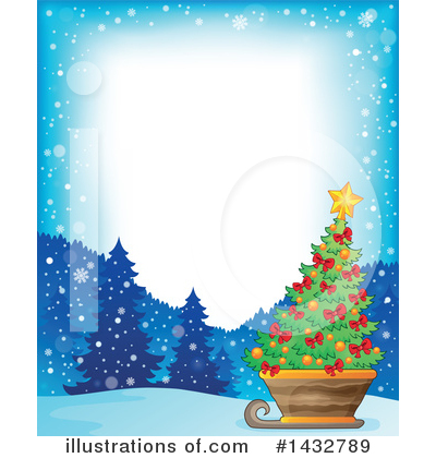 Royalty-Free (RF) Christmas Tree Clipart Illustration by visekart - Stock Sample #1432789