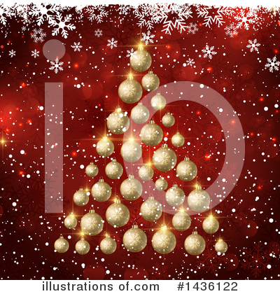 Royalty-Free (RF) Christmas Tree Clipart Illustration by KJ Pargeter - Stock Sample #1436122