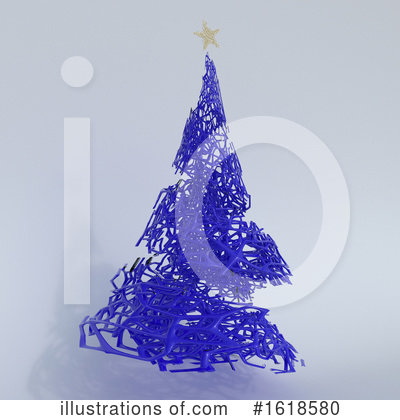 Royalty-Free (RF) Christmas Tree Clipart Illustration by KJ Pargeter - Stock Sample #1618580