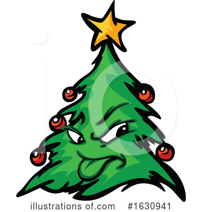 Royalty-Free (RF) Christmas Tree Clipart Illustration by Chromaco - Stock Sample #1630941